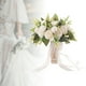 thumbnail image 5 of Ramo de novia de boda artificial, flores de sujeción de novia, flor de palo de Blanco, 5 of 6