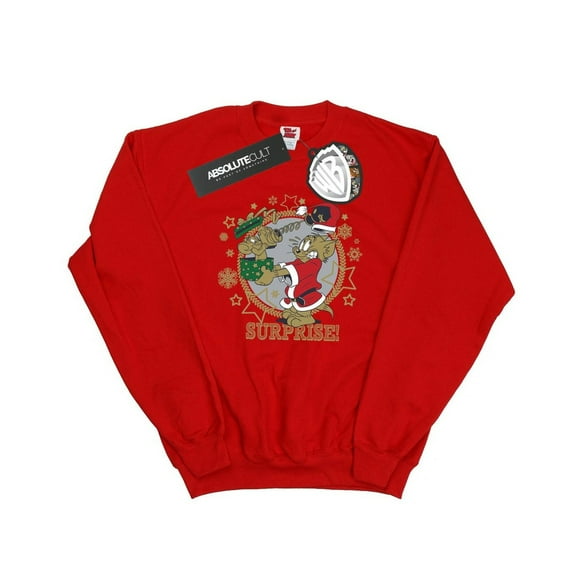 Tom et Jerry Sweat-Shirt Surprise de Noël pour Hommes