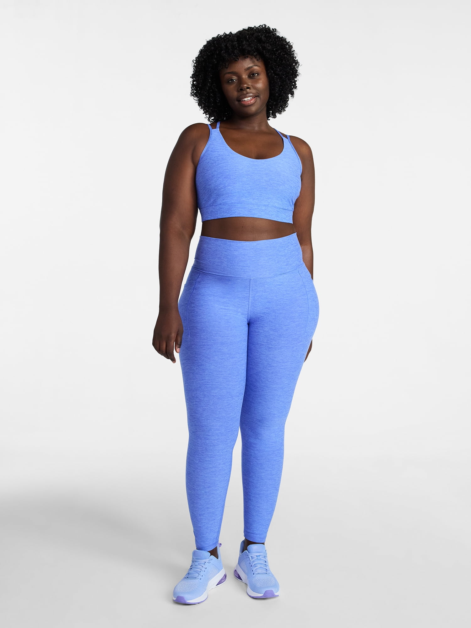 Athletic Works Women's and Women's Plus ButterCore Full Length Leggings with Pockets, Sizes XS-4X