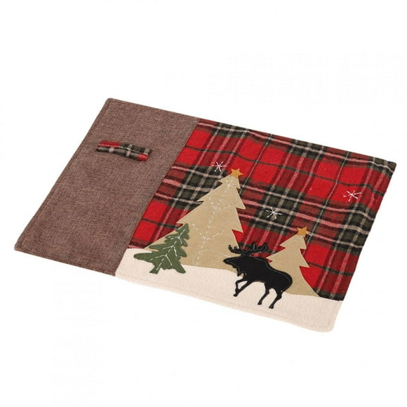Non-Fading Placemat, Christmas Table Mat, Heat Insulation Cloth Thanksgiving Patio For Barbecue Gift