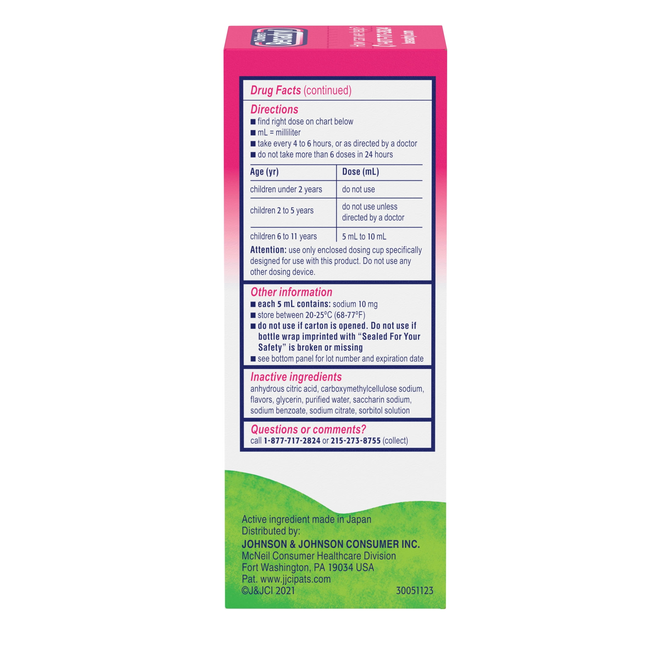 Children's Benadryl Dye-Free Allergy Liquid, Bubble Gum, 4 fl. oz
