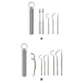 thumbnail image 4 of Hi,Fancy Toothpick Travel Tooth Cleaning Pick Barbecue Fruit Fork Reusable Washable Multifunctional Teeth Flossing Flosser with Holder 7PCS, 4 of 6