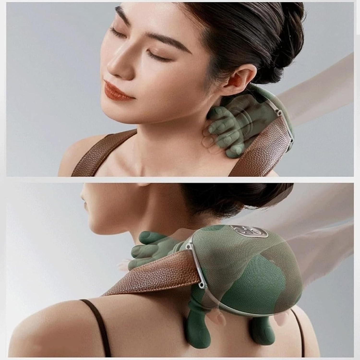 Massage Master for Shoulder & Neck, 3D Kneading Shiatsu Massager with Heat Therapy - 3-Speed Electric Deep Tissue Massage Pillow for Back Pain Relief