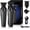 Black2, variant on Professional Hair Trimmer for Men, Zero Gap Cordless Barber Clippers, T-Blade Edgers for Crisp Line Ups, Rechargeable Grooming Kit (Black1)