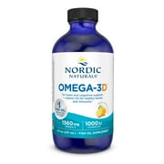 Nordic Naturals Omega-3D Liquid, Lemon, 1560 Mg, Immune Support, 8 Oz