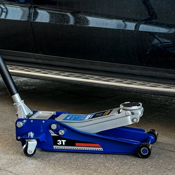 3-Ton (6600 lbs) Dual-Piston Floor Jack - 5X Faster Lifting, 75-505mm Range & CE Certified Safety
