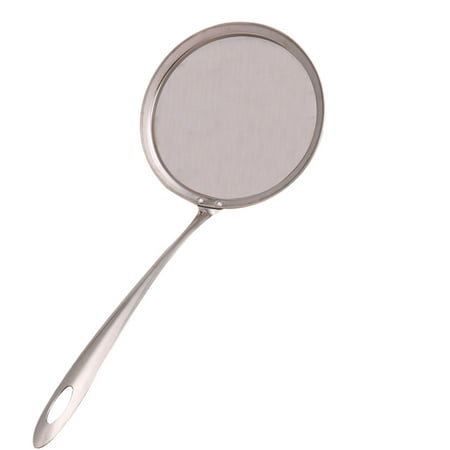 

ABIDE Stainless Steel Colander Filter Oil Spoon Fine Mesh Soybean Filter Milk Filter Oil Milk Oil Surface Powder Sieve Drainer
