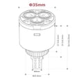 thumbnail image 3 of 35mm Disc Cartridge For Blanco Basin Water Mixer Tap Faucet Replacement Valve, 3 of 12