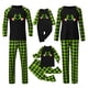 thumbnail image 1 of Conjuntos de pijamas navideños familiares a juego Grinch 2024, pijama de Grinch con parte superior y pantalones de pijama a cuadros, pijama de Grinch para niños y adultos para la familia, Hombres L, 1 of 4