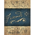 thumbnail image 2 of Grey, Jace 12x14 Black Ornate Wood Framed with Double Matting Museum Art Print Titled - Friends, 2 of 4