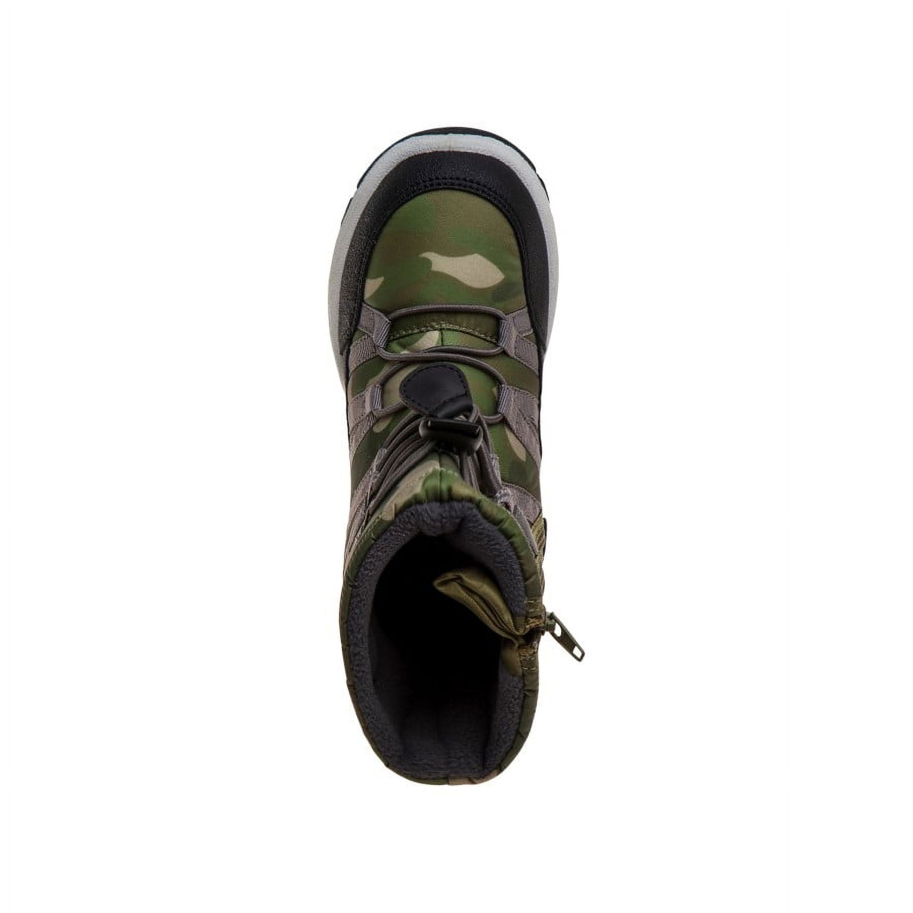 Beverly Hills Polo Club Little Kids Boys Snow Boots, Greencamo, 1