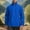 Blue, variant on Jackets for Men, Solid Color Outdoor Climbing Coat with Zipper Pockets and Long Sleeves