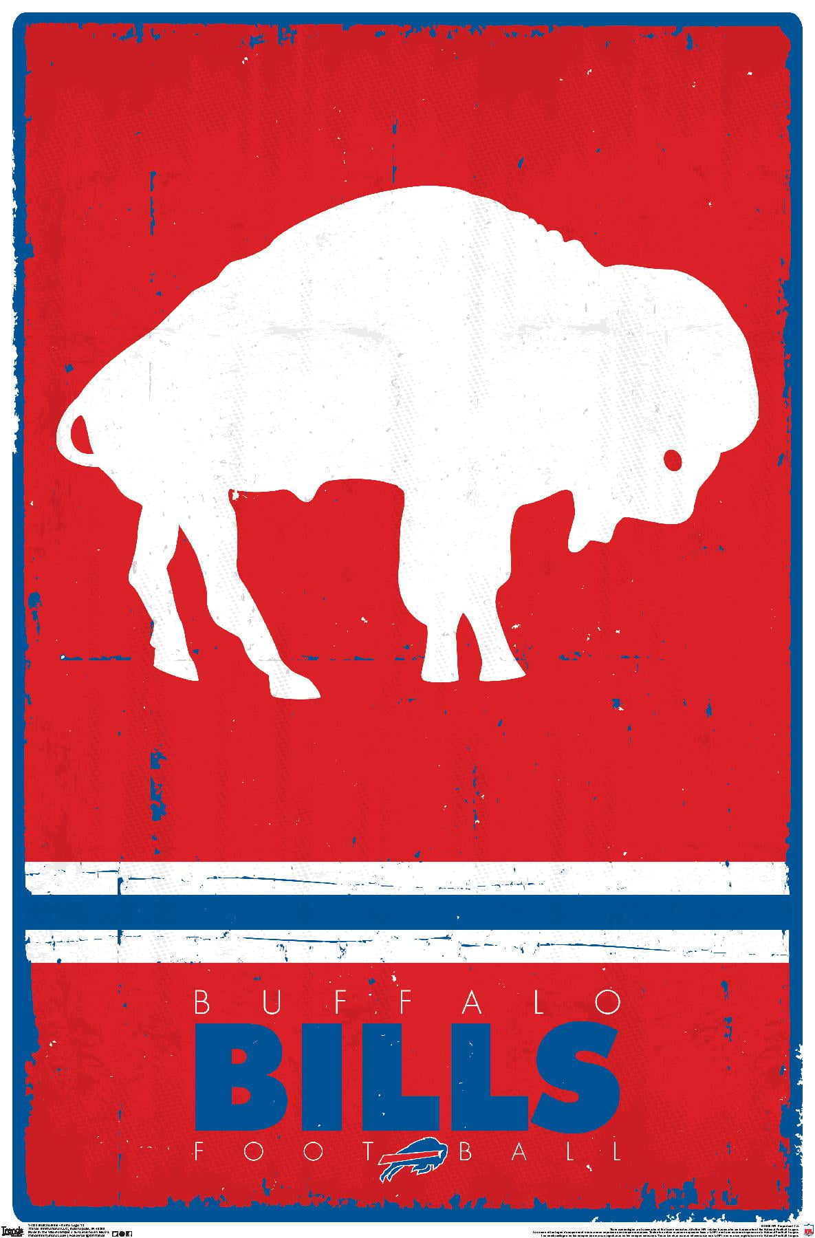 Trends International Buffalo Bills - Retro Logo Poster