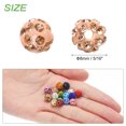 thumbnail image 2 of 100pcs 8mm Rhinestone Beads for Jewelry Making, Sparkle Diamond Clay Bead for Necklace Bracelet Christmas, Champagne, 2 of 7