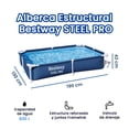 thumbnail image 2 of Alberca Estructural Bestway Steel Pro Rectangular 221x150 Cm, 2 of 4