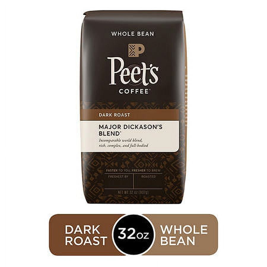 Peet's Coffee Espresso Roast, Dark Roast Whole Bean Coffee, 32 oz Bag