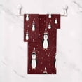 thumbnail image 5 of 3 Piece Bath Towels Set Bath Towel, Hand Towel and Face Towel for Bathroom, Gym, Hotel Cute Penguin Pattern, 5 of 8