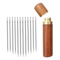 thumbnail image 1 of Agujas Ciegas 12 Uds. Agujas ciegas con orificio lateral, herramienta de costura de bordado DIY (cola plateada) Tmvgtek Libre de BPA, 1 of 6
