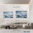 thumbnail image 4 of Elephant Stock Coastal White Lighthouse Wall Art - Horizontal Multi Panel Canvas - Living Room Wall Decor - Nautical Multi Panel - Gray And Blue Decor - 74" x 48", 4 of 8