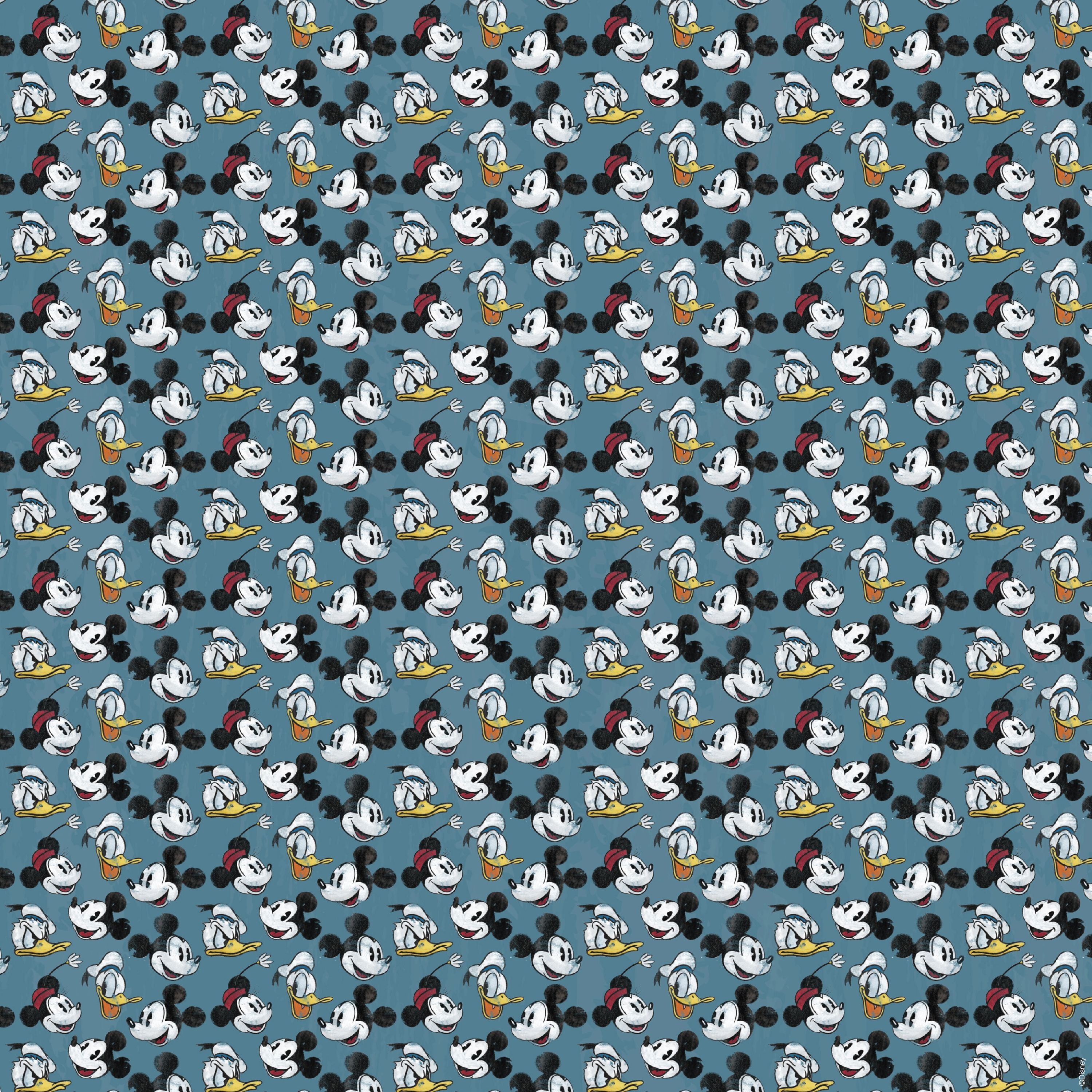 Disney Patterned Vinyl Sampler 12'X12' 6/Pkg-Disney Mickey Vintage