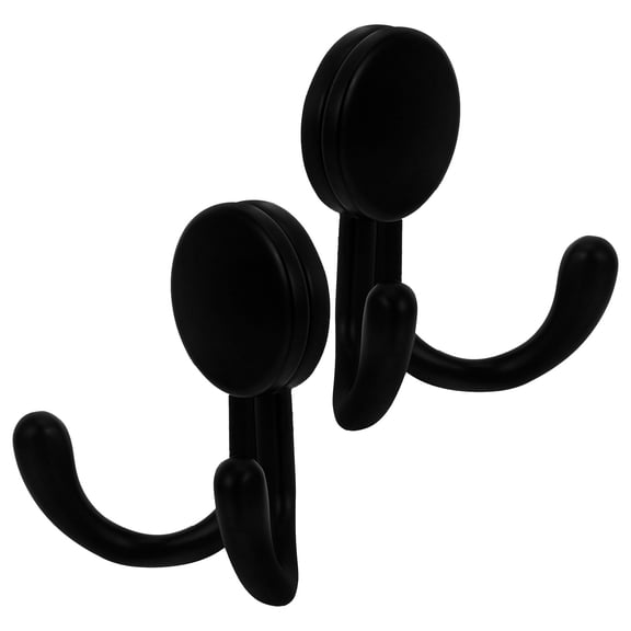 RENACLIPY Set of 2 Wall Mounted Zinc Alloy Horn-Shaped Hooks for Hanging Handbags Hats Coats Towels Home Organization