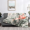 thumbnail image 2 of Fotbe Tropical With Flamingos Manta de Franela con Estampado, Manta Ultrasuave para Cama, Sofá, Auto, Hipoalergénica y Antibolitas-50"x40", 2 of 6
