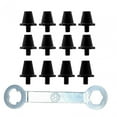 thumbnail image 3 of 12 Uds. Clavos para zapatos de fútbol, para zapatos de fútbol, accesorios profesionales para pista de tornillo roscado M5 para deportes de Negro con llave, 3 of 8