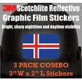 thumbnail image 2 of (x3) 3M Reflective Iceland Flag Stickers | Versatile & High Quality Safety Decals | Flag of Iceland Sticker Decals | Perfect for Hard hats, laptops, bikes, toolboxes and more!, 2 of 3