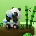 thumbnail image 3 of HI-REEKE Animal Micro Mini Building Block Set Panda Drinking Milk Kit Plastic Toy for Kid White, 3 of 7