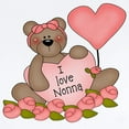 thumbnail image 2 of CafePress - I LOVE Nonna CUTE Bear Infant Bodysuit - Baby Light Bodysuit, Size Newborn - 24 Months, 2 of 4