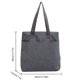 thumbnail image 3 of Paquete informal para mujer, Bolso de viaje sencillo de gran capacidad, Bolso de mano informal de pana, 3 of 8