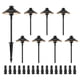 thumbnail image 1 of Luces para senderos paisajísticos VEVOR, paquete de 8 unidades, 3 W, 210 lúmenes, 12 V-24 VAC/DC, 3000 K, 1 of 9