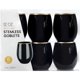 thumbnail image 4 of Copas de vino BLUESKY Elegant sin tallo negras con borde dorado, 360 ml, 4 of 5