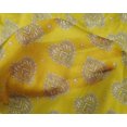 thumbnail image 4 of oneOone Silk Tabby Fabric Floral Block Printed Fabric 1 Yard 42 Inch Wide, 4 of 4