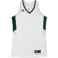 thumbnail image 1 of Adidas Womens 2-Tone Basketball Team Jersey, whitedkgreen, XL, 1 of 2