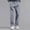 Gray, variant on Men's Solid Elastic Waist Casual Pants, Side Pockets, Relaxed Fit Straight Leg Trousers for Men Gray XXL