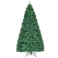 thumbnail image 3 of Costway 240 cm Árbol de Navidad de PVC con bisagras preiluminado 430 luces LED Verde, 3 of 3
