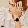 thumbnail image 4 of ZYX Slim Stainless Steel Band for Apple Watch, Women's 14mm Thin Metal Strap with Tool, Black, 38mm/40mm/41mm/42mm(Series 10 11), 4 of 7