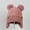 B, variant on Little Girl Winter Hat Knit Winter Beanie Hats with Double Pom Ear Flaps Cap Warm Ski Cap for Boys