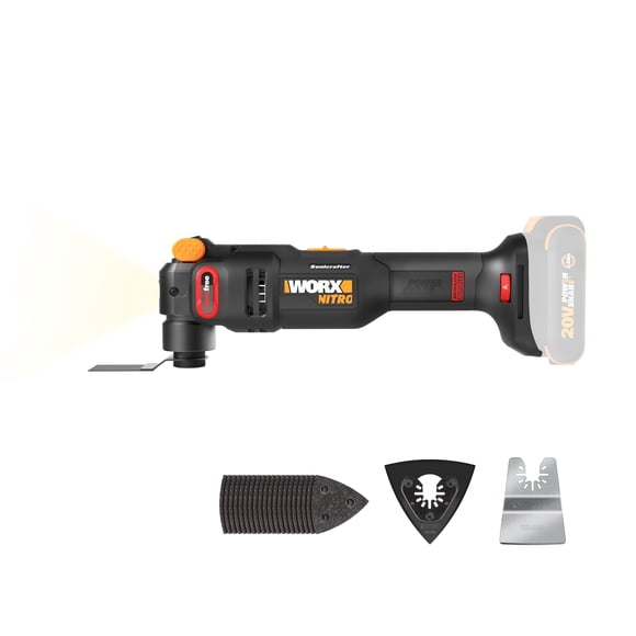 Herramienta Multifunción WORX Nitro 20V Inalámbrica VibraFree 23 Piezas