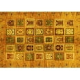 thumbnail image 1 of Ahgly Company Indoor Rectangle Abstract Yellow Modern Area Rugs, 5' x 7', 1 of 4