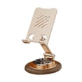 thumbnail image 3 of Soporte para teléfono con rotación de 360 ​​grados, plegable y práctico, ajustable. Oro de metal, 3 of 9
