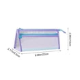 thumbnail image 3 of Zipper Pouches for Organizing,Mesh Zipper Pouch Bags,Mesh Nylon Storage Bag with Zipper,9IN Small Makeup Bag Toothbrush Toothpaste Cosmetic(Purple), 3 of 6