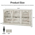 thumbnail image 6 of Tribesigns Farmhouse Console Table, 63-inch 3 Tier Entryway Table with Storage, Wooden Sofa Console Behind the Couch for Hallway, Distressed White, 6 of 12