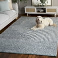thumbnail image 3 of SAFAVIEH Natural Fiber Heathe Geometric Area Rug, Grey/Blue, 8' x 10', 3 of 11
