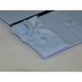 thumbnail image 4 of Mens Milani dress shirt soft cotton Blend easy wash business long sleeves Blue, 4 of 6