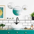 thumbnail image 5 of 100 Pieces Mini Size Round Mirror Small Round Mirror Adhesive Mirror Round Craft Mirror Tiles for C, 5 of 5