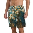 thumbnail image 2 of Logiee Delicate White Daisy Jars Print Mens Swim Trunks Quick Dry Board Shorts,Breathable Hawaii Beach Shorts Swimwear Bathing Suits-3X-Large, 2 of 6