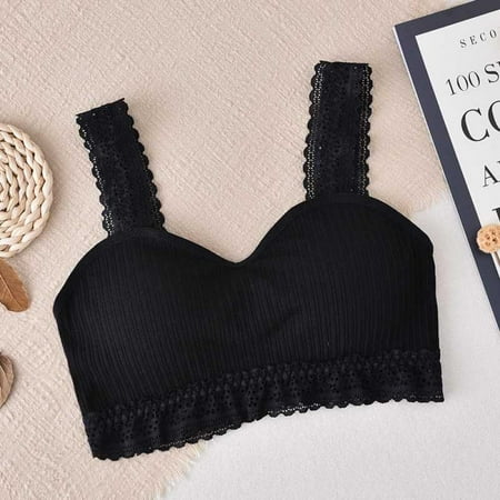 

Elaydool Womens Lace Seamless Bra Sports Bras for Women Bra Female Brassiere Backless Bralette Lingerie Tube top