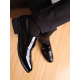 thumbnail image 4 of Men Letter Detail Dress Shoes, Work Black Dress Loafers, 4 of 4